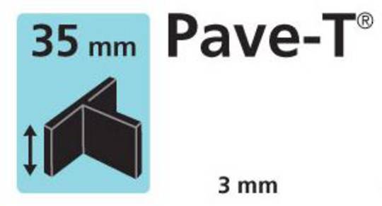 Paver spacer T shape 35mm x3mm thick